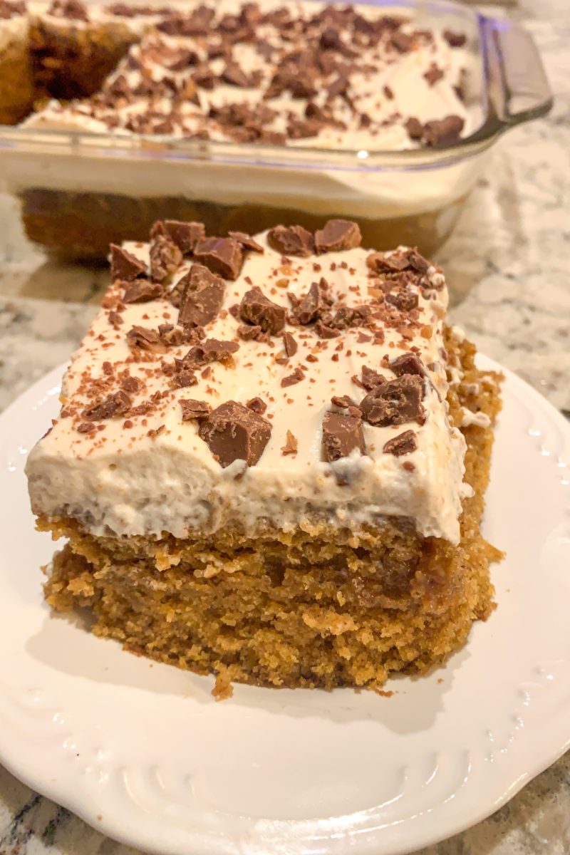 Caramel Pumpkin Poke Cake